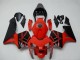 Billigste Honda CBR600RR Motorrad Verkleidung 2003-2004 - Rot Glanzendes Schwarz OEM Stil