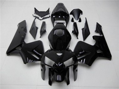 Billigste Honda CBR600RR Motorrad Verkleidung 2005-2006 - Glanzendes Schwarz