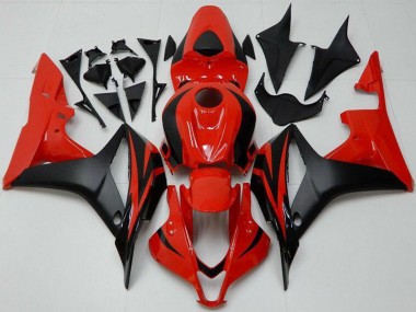Billigste Honda CBR600RR Motorrad Verkleidung 2007-2008 - Rot Matt Schwarz
