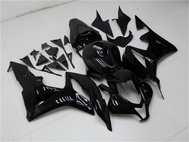 Billigste Honda CBR600RR Motorrad Verkleidung 2007-2008 - Glanzendes Schwarz