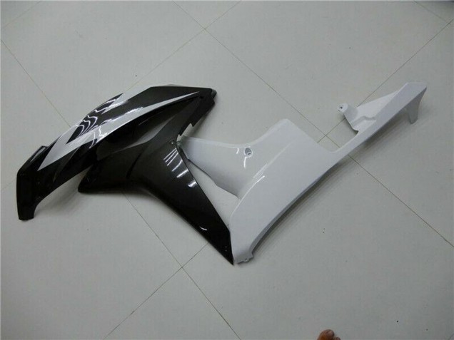 Billigste Honda CBR600RR Motorrad Verkleidung 2007-2008 - Weiss Glanzendes Schwarz