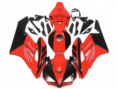 Billigste Honda CBR1000RR Motorrad Verkleidung 2004-2005 - Rot Glanzendes Schwarz