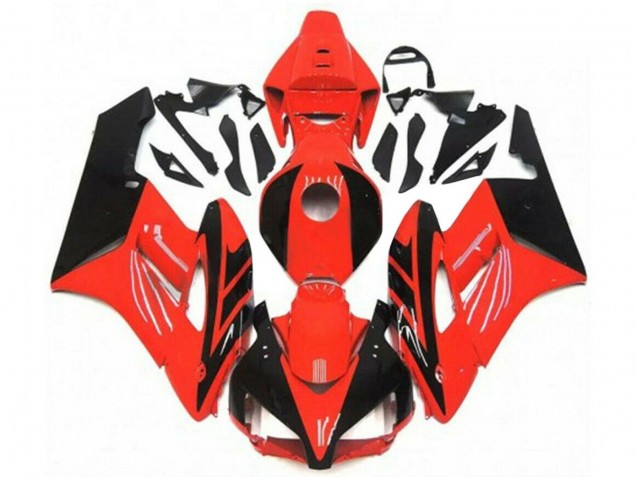 Billigste Honda CBR1000RR Motorrad Verkleidung 2004-2005 - Rot Glanzendes Schwarz