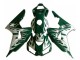 Billigste Honda CBR1000RR Motorrad Verkleidung 2006-2007 - Weiss Grun Flamme