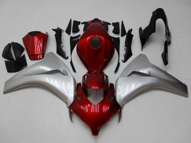 Billigste Honda CBR1000RR Motorrad Verkleidung 2008-2011 - Silber Kastanienbraun Rot