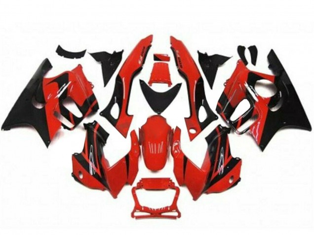 Billigste Honda CBR600 F3 Motorrad Verkleidung Kit 1995-1996 - Rot Glanzendes Schwarz