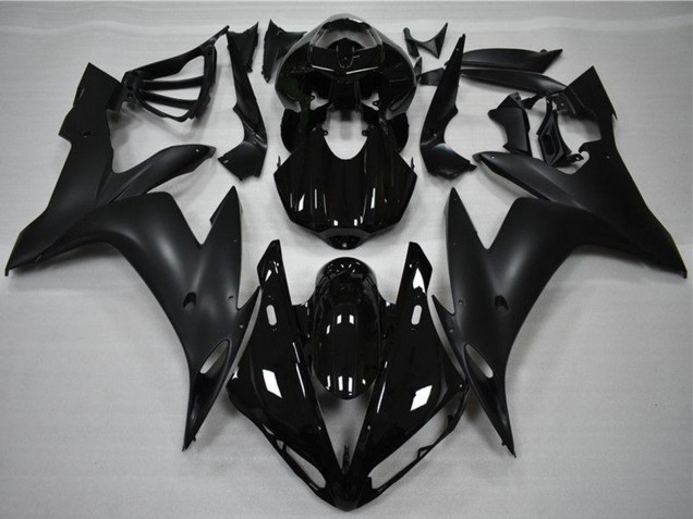 Billigste Yamaha YZF R1 Motorrad Verkleidung 2004-2006 - Glanzendes Schwarz Matt Schwarz