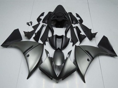 Billigste Yamaha YZF R1 Motorrad Verkleidung 2012-2014 - Matt Grau Matt Schwarz