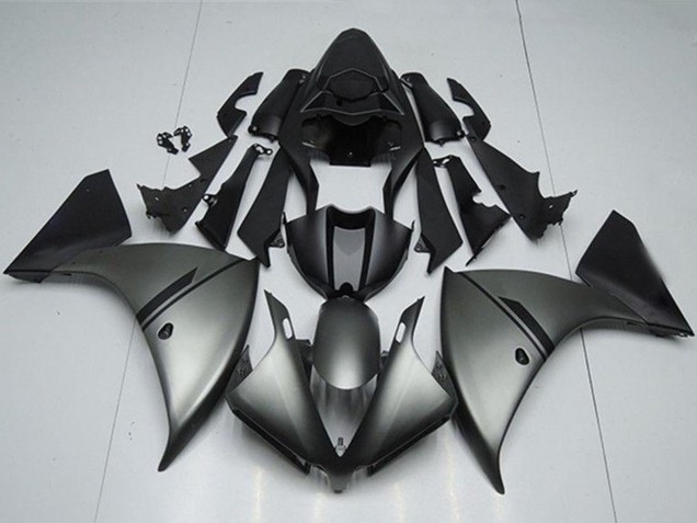 Billigste Yamaha YZF R1 Motorrad Verkleidung 2012-2014 - Matt Grau Matt Schwarz