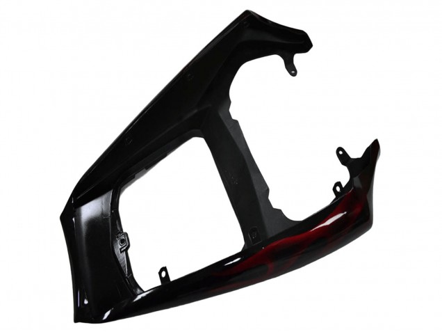 Billigste Yamaha YZF R6 Motorrad Verkleidung 2003-2004 - Glanzendes Schwarz Rot Flamme
