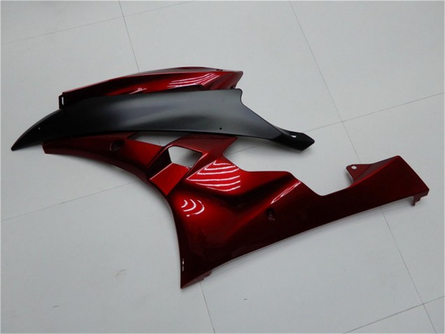 Billigste Yamaha YZF R6 Motorrad Verkleidung Kit 2006-2007 - Rot Matt Schwarz