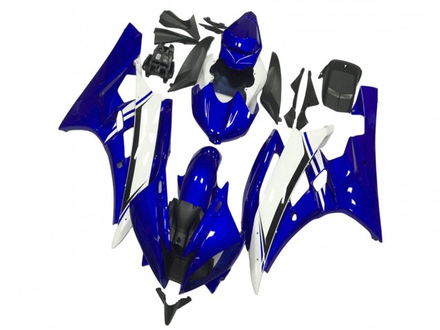 Billigste Yamaha YZF R6 Motorrad Verkleidung 2006-2007 - Blau Weiss Schwarz