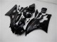 Billigste Yamaha YZF R6 Motorrad Verkleidung Kit 2006-2007 - Glanzendes Schwarz Matt Schwarz