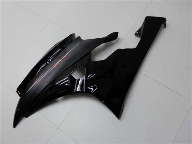 Billigste Yamaha YZF R6 Motorrad Verkleidung Kit 2006-2007 - Glanzendes Schwarz Matt Schwarz