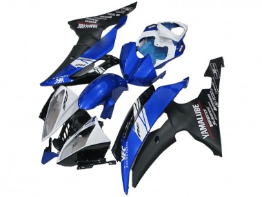 Billigste Yamaha YZF R6 Motorrad Verkleidung 2008-2016 - Weiss Blau Matt Schwarz Yamalube
