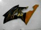 Billigste Yamaha YZF R6 Motorrad Verkleidung 2008-2016 - Glanzendes Schwarz Gold Flamme