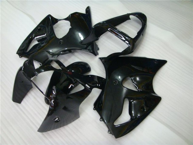 Billigste Kawasaki ZX6R Motorrad Verkleidung 2000-2002 - Glanzendes Schwarz