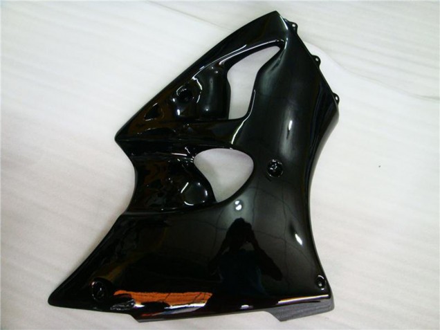 Billigste Kawasaki ZX6R Motorrad Verkleidung 2000-2002 - Glanzendes Schwarz