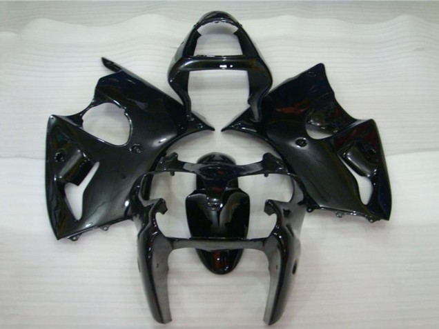 Billigste Kawasaki ZX6R Motorrad Verkleidung 2000-2002 - Glanzendes Schwarz