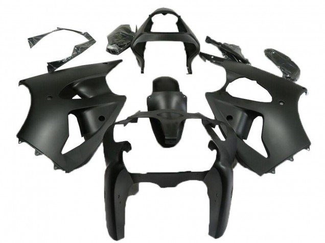 Billigste Kawasaki ZX6R Motorrad Verkleidung 2000-2002 - Matt Schwarz