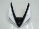Billigste Kawasaki ZX6R Motorrad Verkleidung 2005-2006 - Weiss Glanzendes Schwarz
