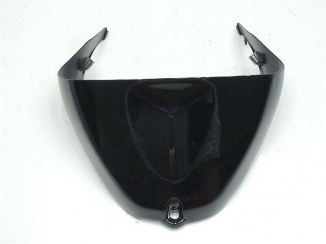 Billigste Kawasaki ZX6R Motorrad Verkleidung 2005-2006 - Weiss Glanzendes Schwarz