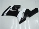 Billigste Kawasaki ZX6R Motorrad Verkleidung 2005-2006 - Weiss Glanzendes Schwarz