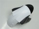 Billigste Kawasaki ZX6R Motorrad Verkleidung 2005-2006 - Weiss Glanzendes Schwarz