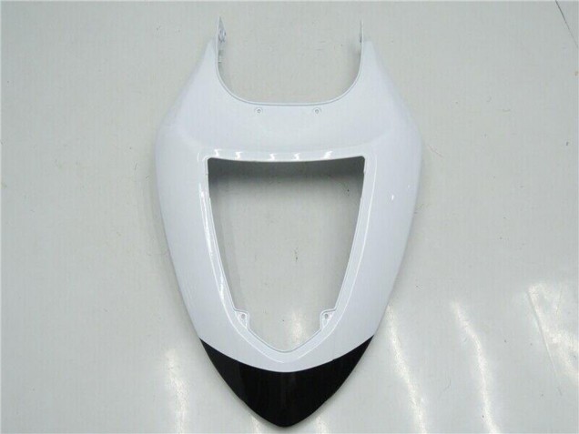 Billigste Kawasaki ZX6R Motorrad Verkleidung 2005-2006 - Weiss Glanzendes Schwarz