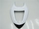 Billigste Kawasaki ZX6R Motorrad Verkleidung 2005-2006 - Weiss Glanzendes Schwarz