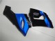 Billigste Kawasaki ZX6R Motorrad Verkleidung Kit 2005-2006 - Blau Glanzendes Schwarz