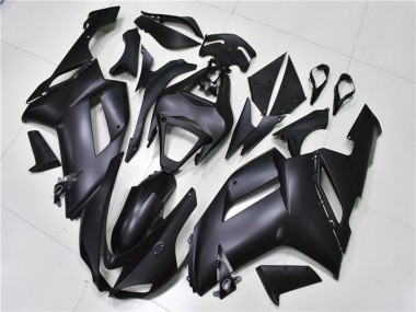 Billigste Kawasaki ZX6R Motorrad Verkleidung 2007-2008 - Matt Schwarz