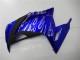 Billigste Kawasaki Ninja 300 EX300R Motorrad Verkleidung 2013-2024 - Blau Schwarz Weiss Flamme