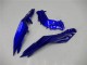 Billigste Kawasaki Ninja 300 EX300R Motorrad Verkleidung 2013-2024 - Blau Schwarz Weiss Flamme
