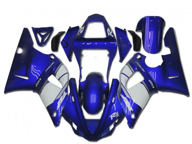 Billigste Yamaha YZF R1 Motorrad Verkleidung 2000-2001 - Blau Weiss