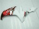Billigste Yamaha YZF R1 Motorrad Verkleidung 2004-2006 - Weiss Rot Gelb Motul 46