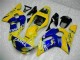 Billigste Yamaha YZF R6 Motorrad Verkleidung 1998-2002 - Gelb Blau Weiss Kamel Motul