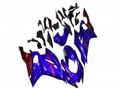 Billigste Yamaha YZF R6 Motorrad Verkleidung 2017-2023 - Blau Rot