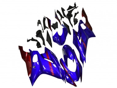 Billigste Yamaha YZF R6 Motorrad Verkleidung 2017-2023 - Blau Rot