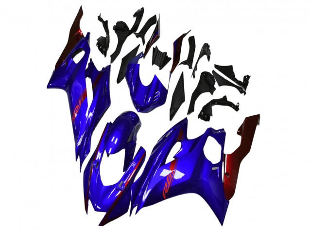 Billigste Yamaha YZF R6 Motorrad Verkleidung 2017-2023 - Blau Rot