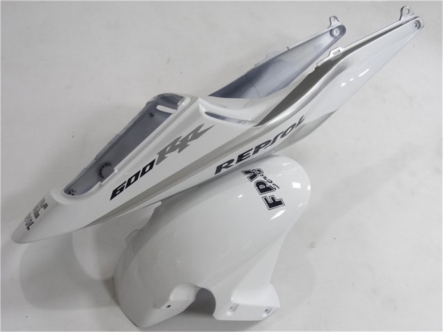 Billigste Honda CBR600RR Motorrad Verkleidung 2003-2004 - Weiss Silber Schwarz Repsol