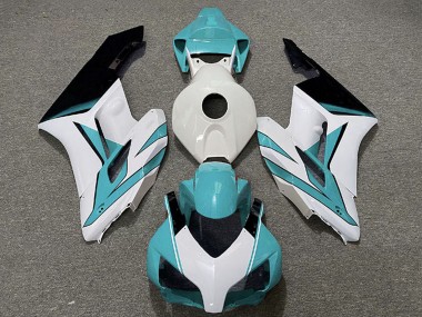 Billigste Honda CBR1000RR Motorrad Verkleidung 2004-2005 - Weiss Cyan Blau Glanzendes Schwarz
