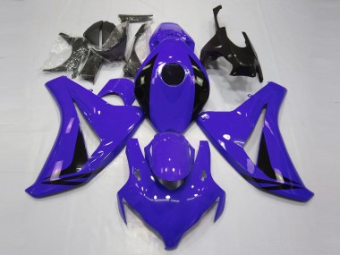 Billigste Honda CBR1000RR Motorrad Verkleidung 2008-2011 - Blau Glanzendes Schwarz OEM Stil