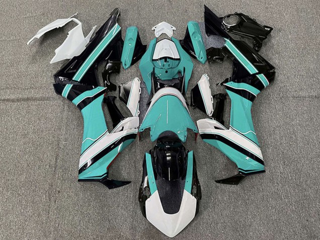Billigste Honda CBR1000RR Motorrad Verkleidung 2017-2023 - Weiss Cyan Blau Glanzendes Schwarz