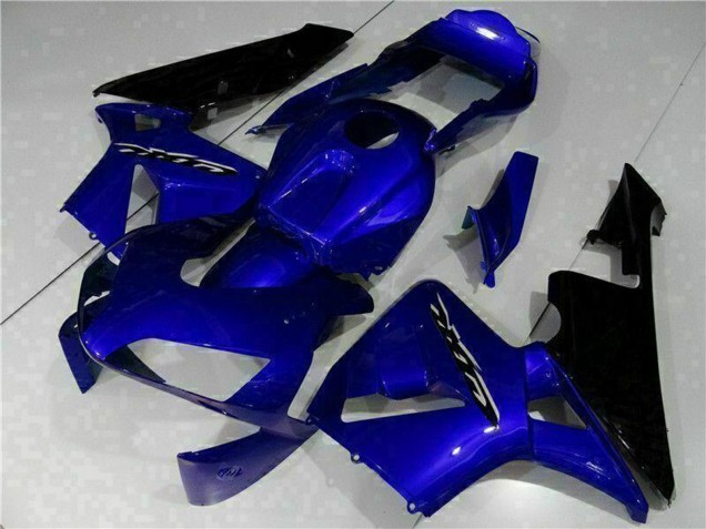 Billigste Honda CBR600RR Motorrad Verkleidung Kit 2003-2004 - Blau Glanzendes Schwarz