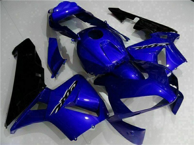 Billigste Honda CBR600RR Motorrad Verkleidung Kit 2003-2004 - Blau Glanzendes Schwarz