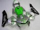 Billigste Honda CBR600RR Motorrad Verkleidung 2003-2004 - Silber Grun Glanzendes Schwarz