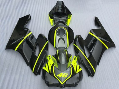 Billigste Honda CBR1000RR Motorrad Verkleidung 2004-2005 - Grau Schwarz Hohe Sichtbarkeit Gelb Motul 46