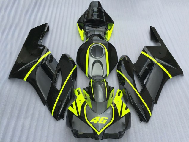 Billigste Honda CBR1000RR Motorrad Verkleidung 2004-2005 - Grau Schwarz Hohe Sichtbarkeit Gelb Motul 46
