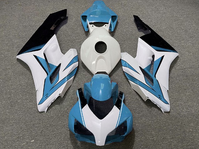 Billigste Honda CBR1000RR Motorrad Verkleidung 2004-2005 - Hellblau Weiss Glanzendes Schwarz